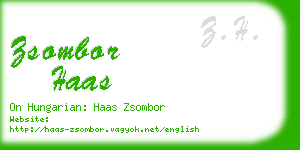 zsombor haas business card